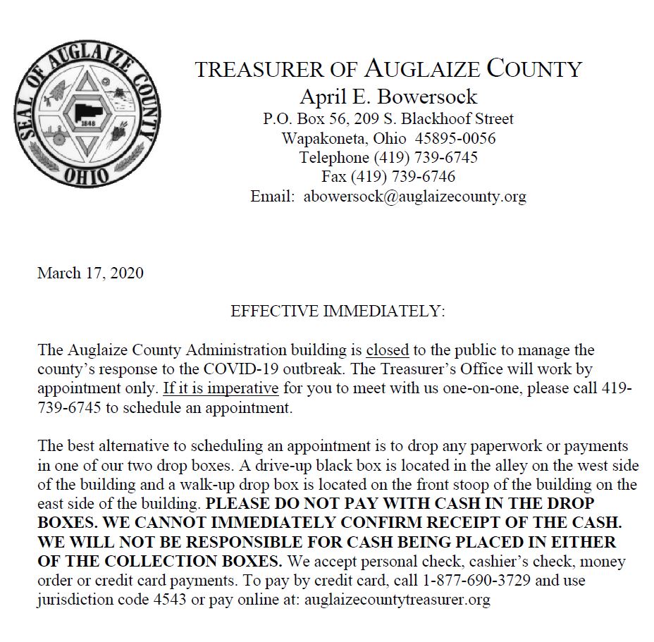 Auglaize County Treasurer